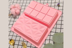 Molde silicona doble para chocolate Dubai